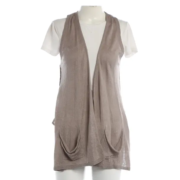 Gilet, in Marrone, Lino, Iheart