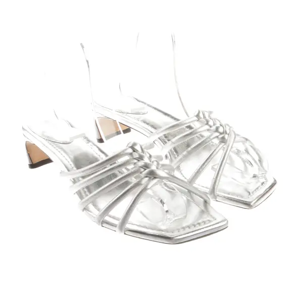Heeled Sandals, in Silver, Jimmy Choo