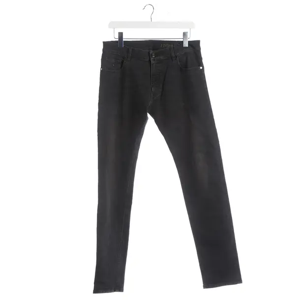 Slim Fit Jeans, in Black, Cotton, Zegna