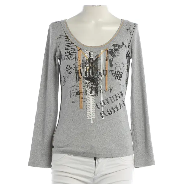 Longsleeve, in Grau, Baumwolle, Marc Cain Sports