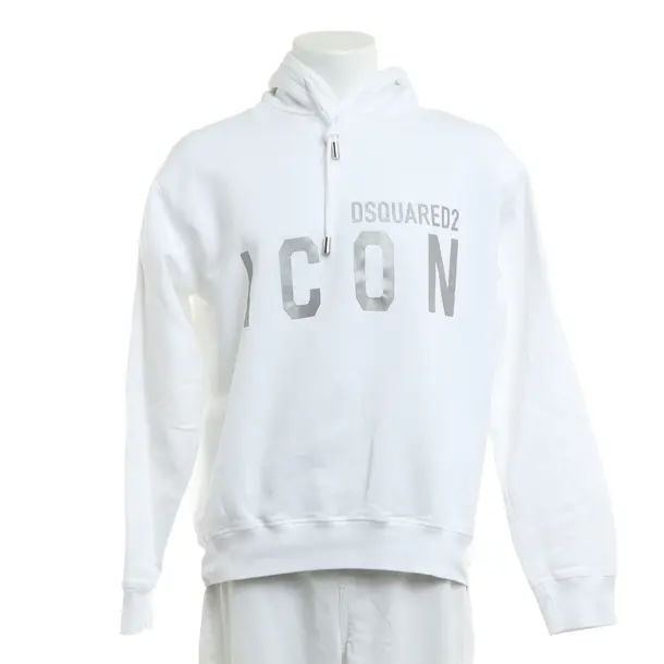 Hoodie, in White, Cotton, Dsquared