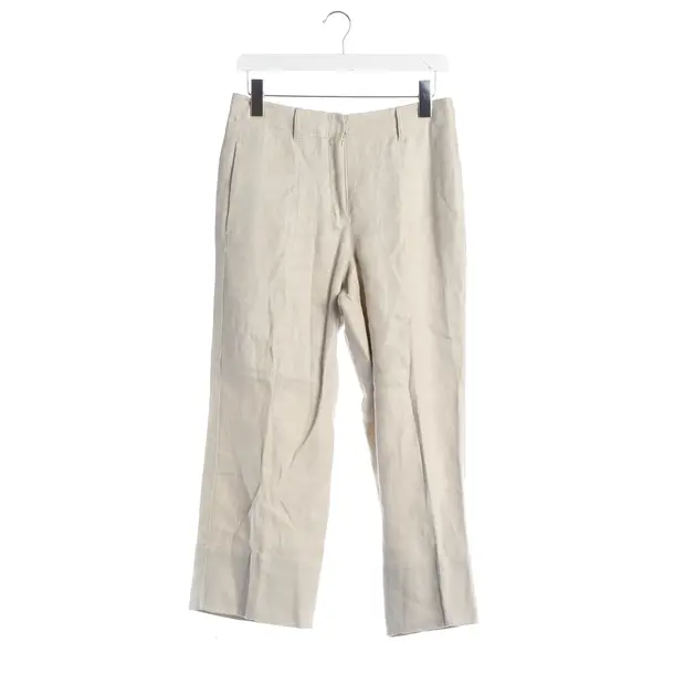 Hose, in Hellbraun, Leinen, Max Mara