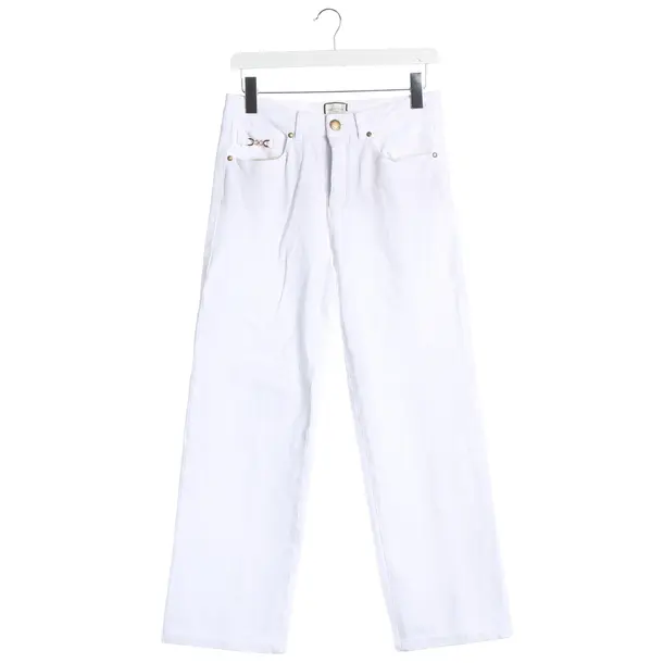 Pants, in White, Cotton, Seductive