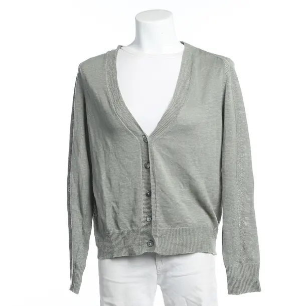 Strickjacke, in Grün, Leinen, Hemisphere