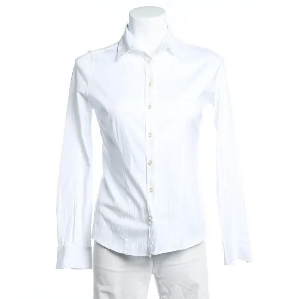 Blouse, in White, Cotton, Soluzione