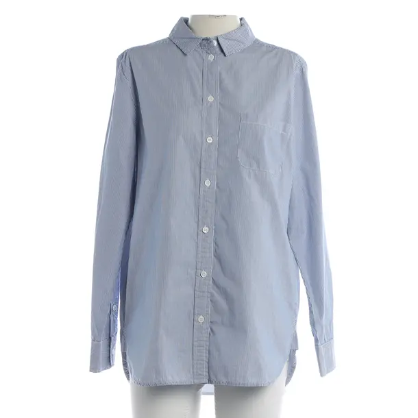 Bluse, in Blau, Baumwolle, Ganni