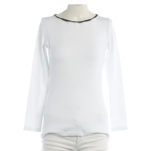 Longsleeve, in Weiß, Baumwolle, Fabiana Filippi