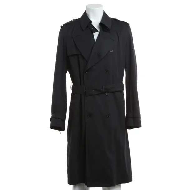 Overcoat, in Navy, Polyester, Schneiders