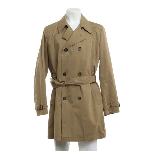 Overcoat, in Light Brown, Cotton, Schneiders
