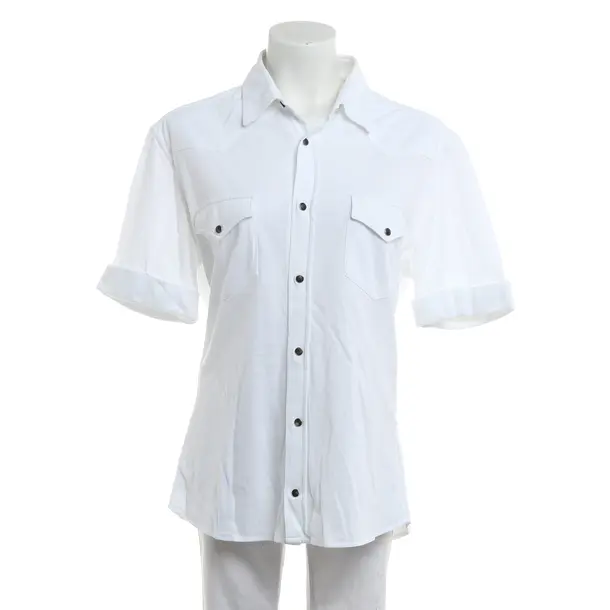 Blouse, in White, Cotton, Brunello Cucinelli