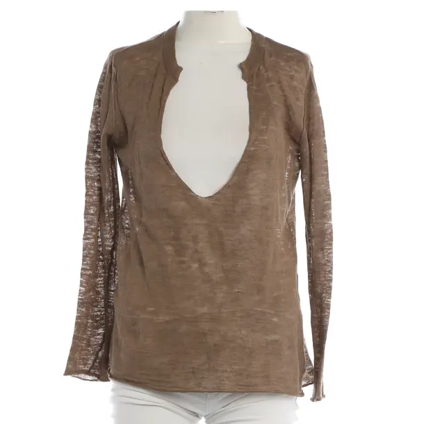 Longsleeve, in Braun, Baumwolle, Closed