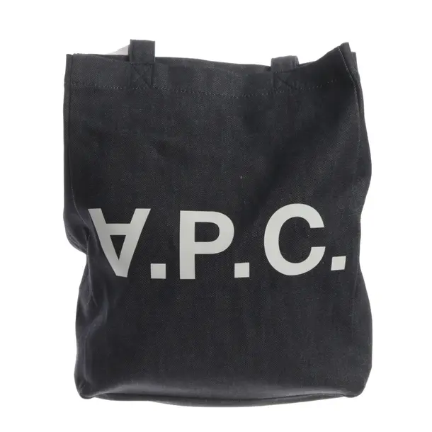 Shopper Bag, in Blue, Cotton, A.P.C