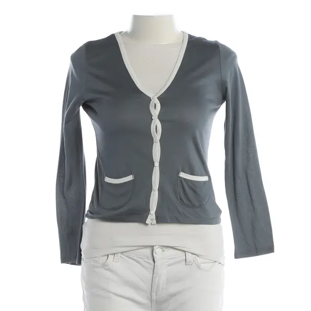 Strickjacke, in Blau, Seide, Allude