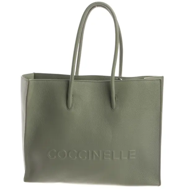 Shopper, in Grün, Leder, Coccinelle