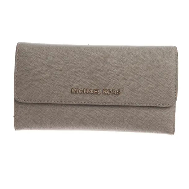 Wallet, in Gray, Leather, Michael Kors