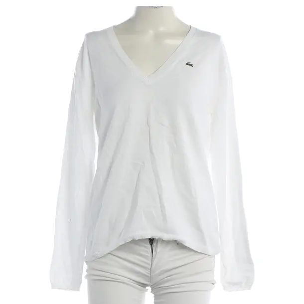 Jumper, in White, Cotton, Lacoste