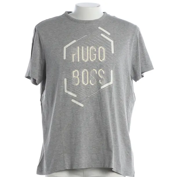 T-Shirt, in Light Gray, Cotton, Hugo Boss Green