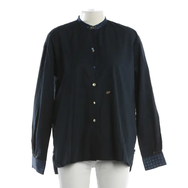 Blouse, in Blue, Cotton, Le Sarte Pettegole