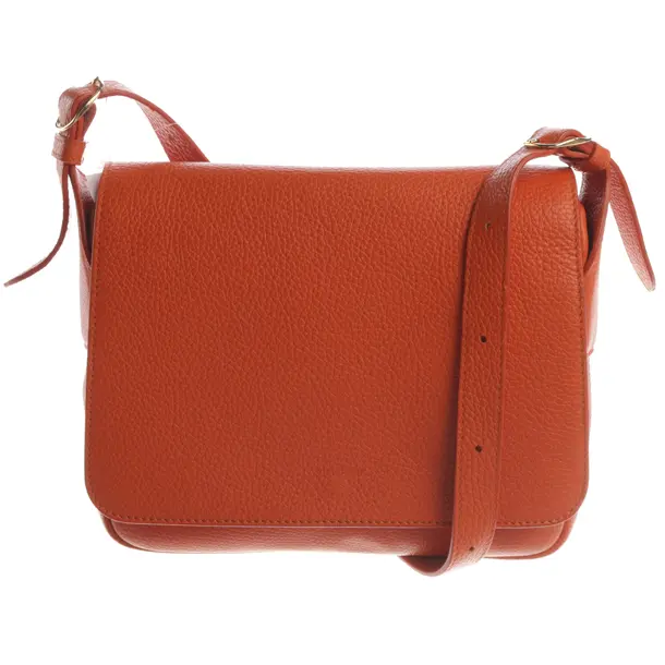 Umhängetasche, in Orange, Leder, Windsor