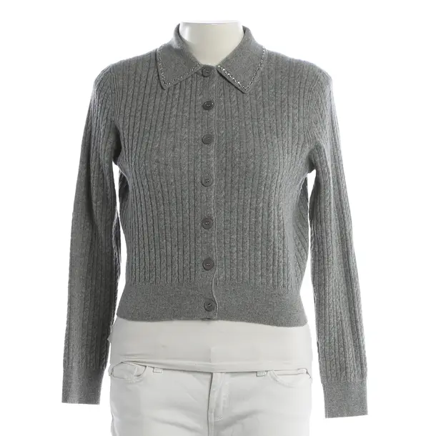 Cardigan, in Gray, Wool, Maje