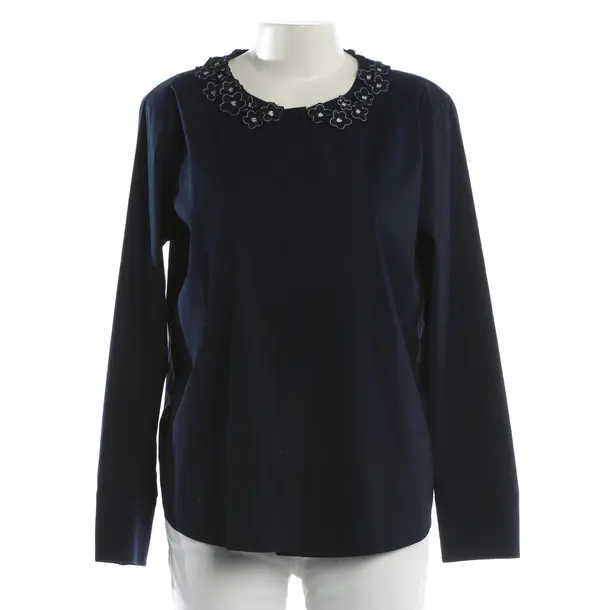 Bluse, in Navy, Baumwolle, Steffen Schraut