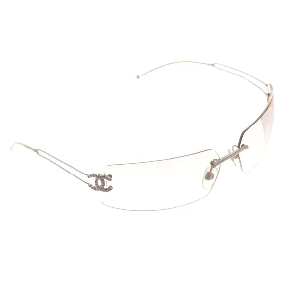 Occhiali da sole, in argento, Plastica, Chanel