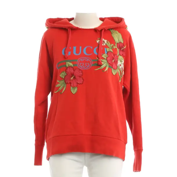 Hoodie, in Red, Cotton, Gucci