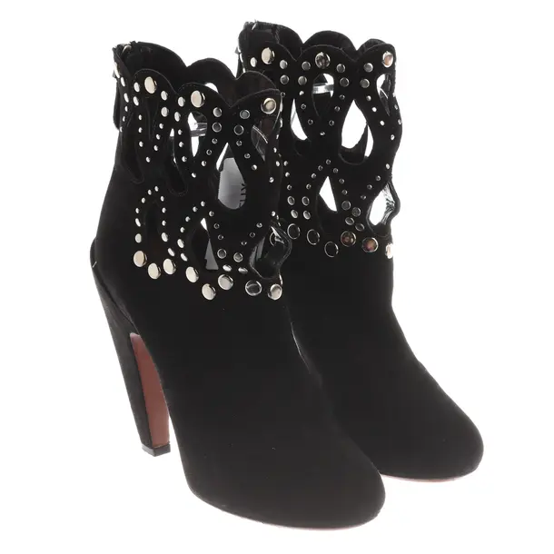 Ankle Boots, in Black, Alaia