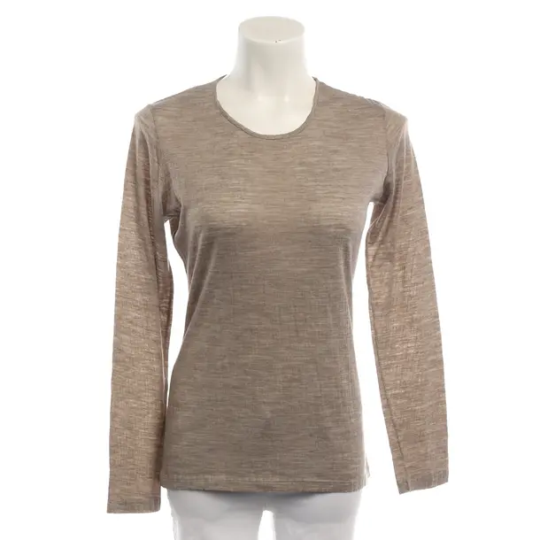 Long Sleeve Shirt, in Light Brown, Polyester, Fabiana Filippi