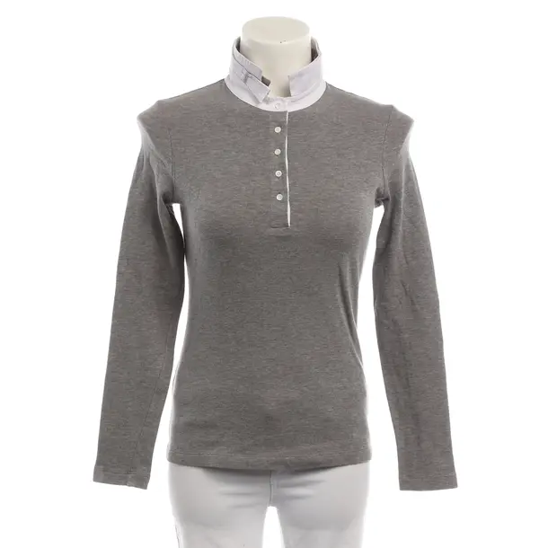 Long Sleeve Shirt, in Gray, Cotton, Fabiana Filippi