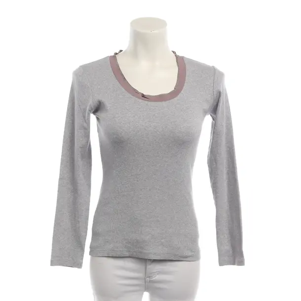 Long Sleeve Shirt, in Gray, Cotton, Fabiana Filippi