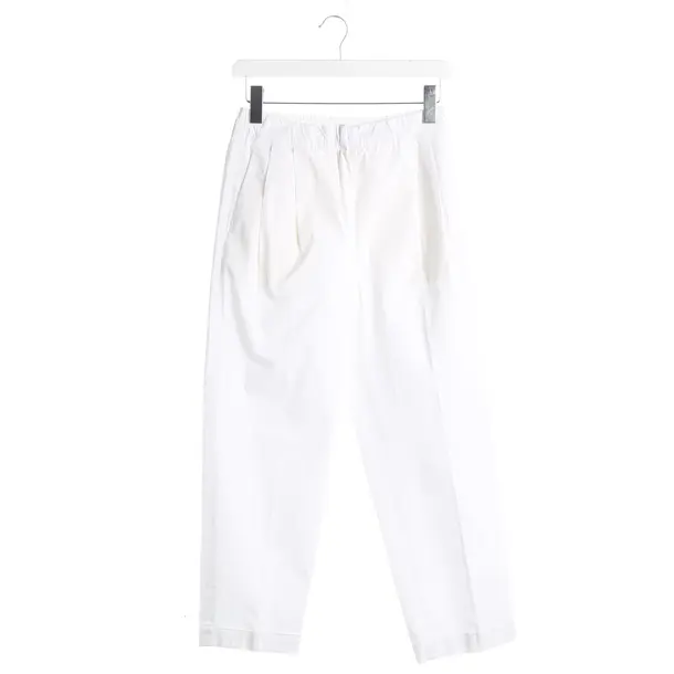Pants, in White, Cotton, Odeeh