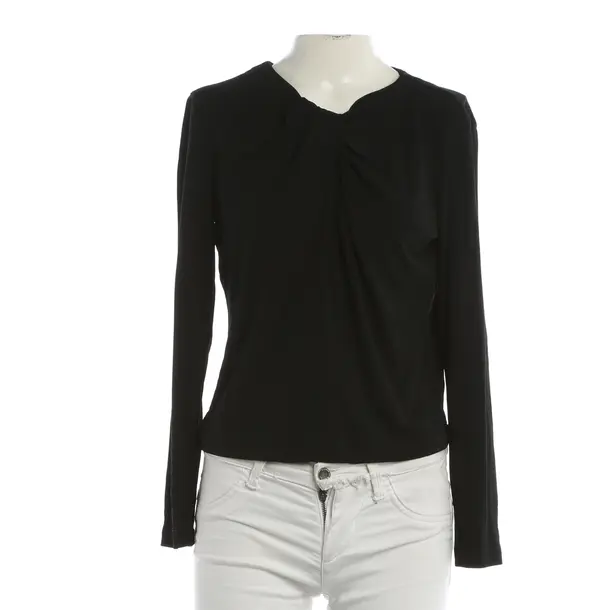 Long Sleeve Shirt, in Black, Viscose, Anine Bing