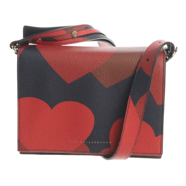Schultertasche, in Rot, Leder, Victoria Beckham