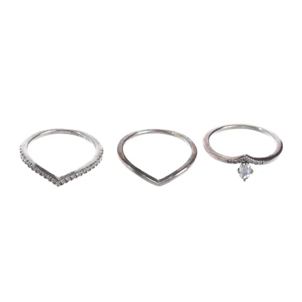 Ring-Set, in Silber, 925er Sterling Silber, Pandora