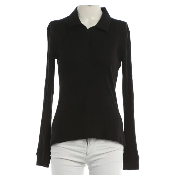 Long Sleeve Shirt, in Black, Cotton, Closed