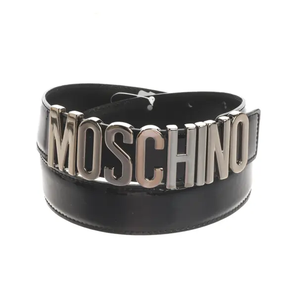 Gürtel, in Schwarz, Leder, Moschino