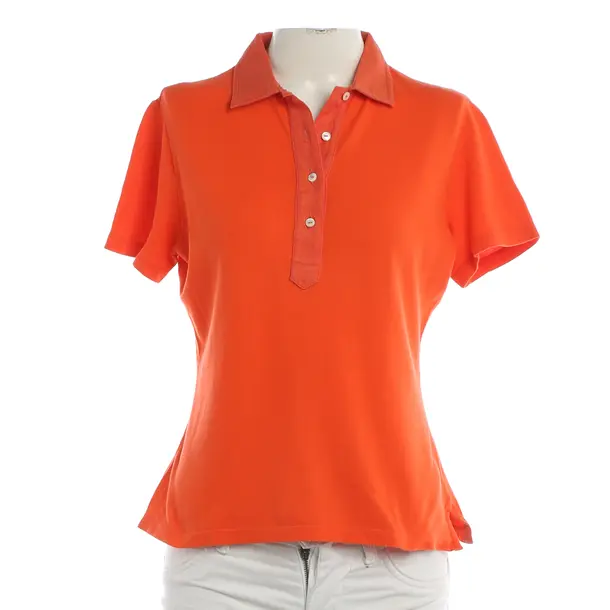 Polo Shirt, in Dark Orange, Cotton, Loro Piana