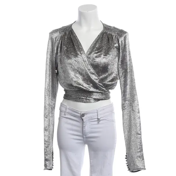 Blouse, in Silver, Polyester, The Attico