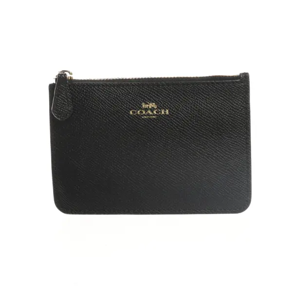 Key Holder, in Black, Leather, Coach