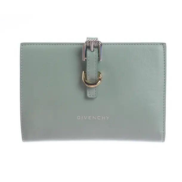 Geldbörse, in Hellgrün, Leder, Givenchy