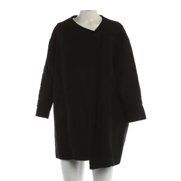 Mid-Season Coat, in Black, Linen, Isabel Marant