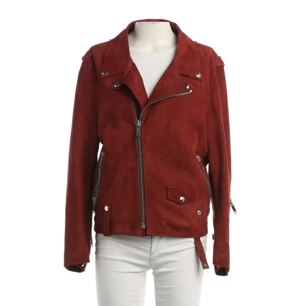 Lederjacke, in Hellrot, Leder, Golden Goose