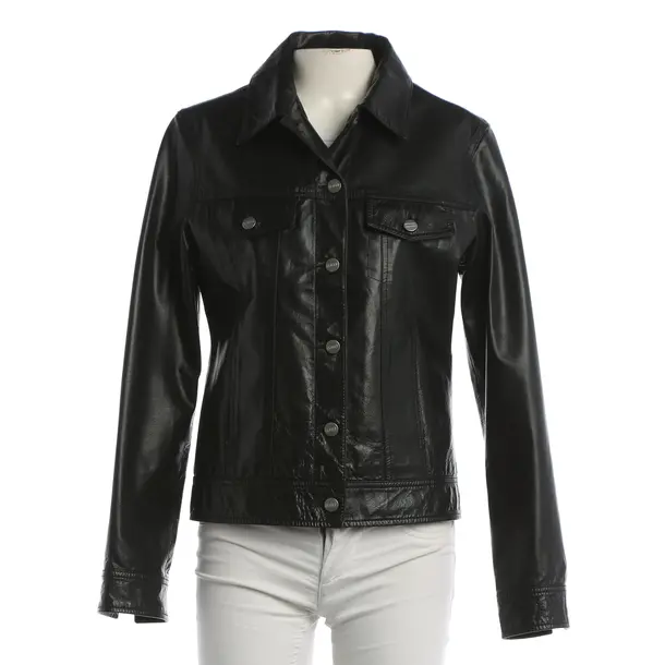 LeatherJacket, in Black, Leather, Closed