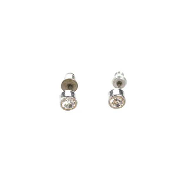 Earrings, in Silver, Metal (metallic, metallized), Swarovski