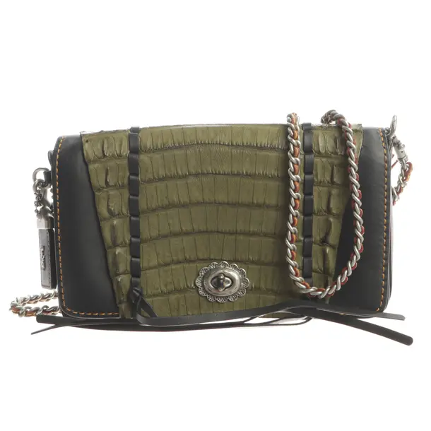 Schultertasche, in Mehrfarbig, Leder, Coach