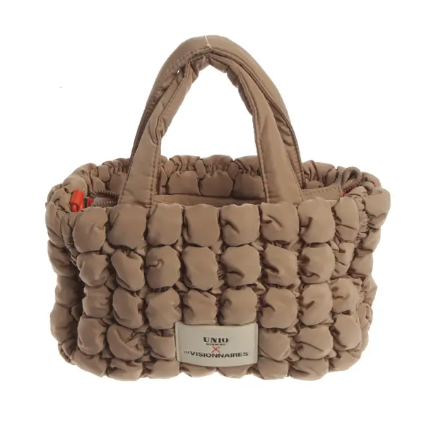 Handbag, in Brown, Polyester, Les Visionnaires