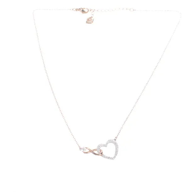 Necklace, in Gold, Metal (metallic, metallized), Swarovski