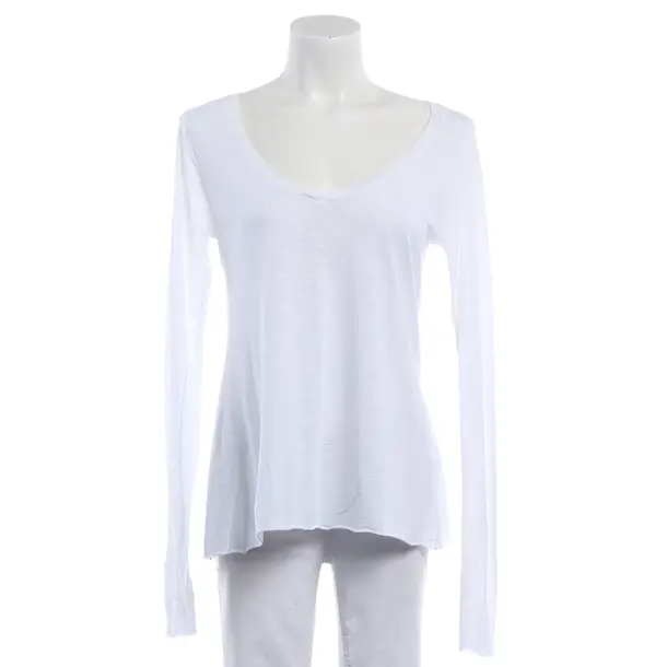 Manica lunga, in Bianco, Cotone, Vintage americano