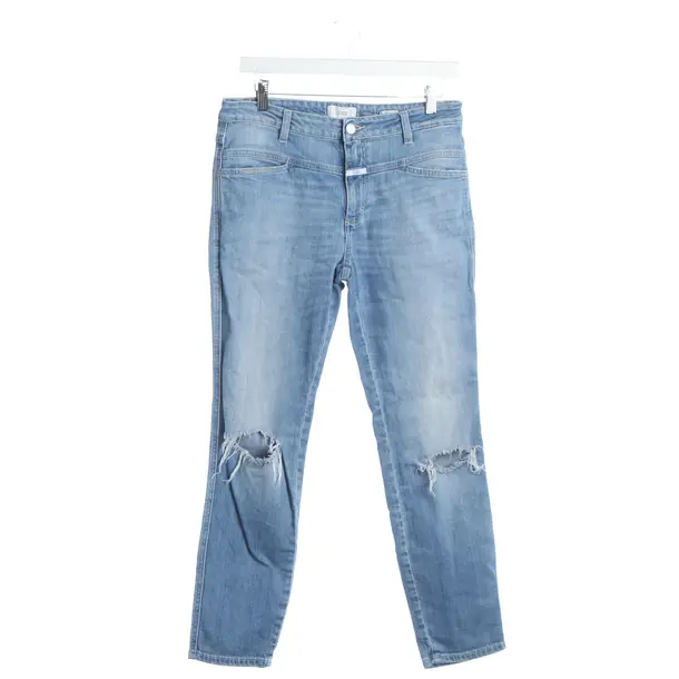 Straight Fit Jeans, in Blue, Cotton, Closed